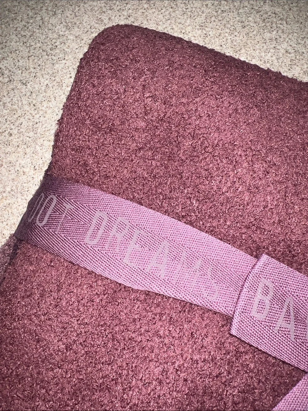Barefoot Dreams Plush Throw Blanket - Deep Plum/Burgundy